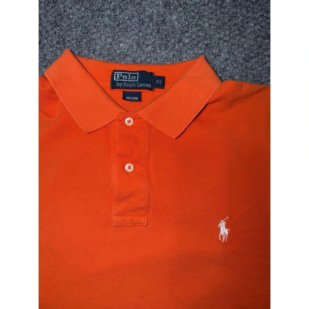 Polo Ralph Lauren NCAA‎ Clemson Tigers Orange Polo Shirt Size XL